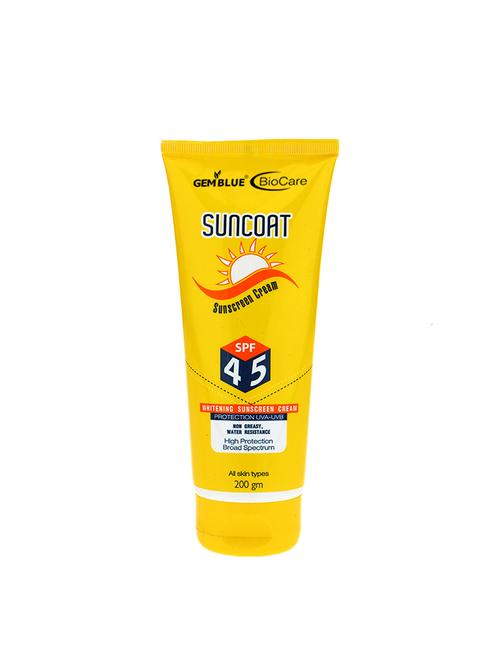 gemblue biocare suncoat sunscreen cream spf45 200ml - 17092530 - Standard Image - 1