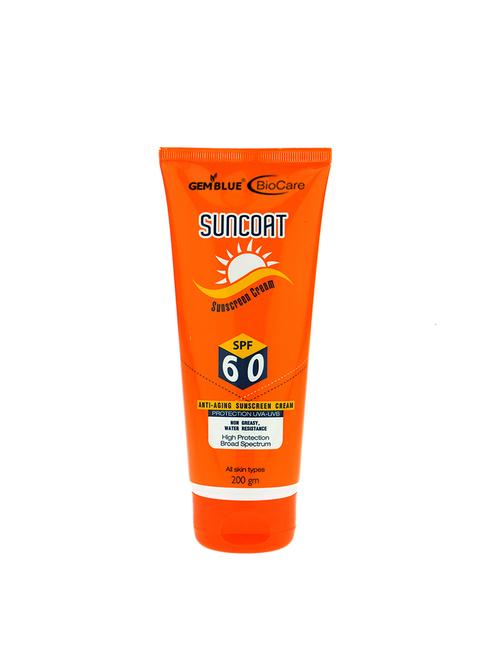 gemblue biocare suncoat sunscreen cream spf60 200ml - 17092531 - Standard Image - 1