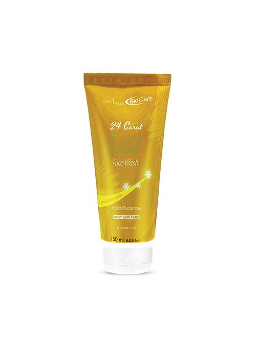 gemblue biocare 24 carat gold face wash 150ml - 17092549 - Standard Image - 1