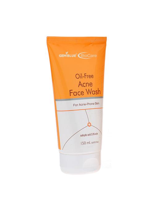 gemblue biocare oil free acne face wash 150ml - 17092554 - Standard Image - 1