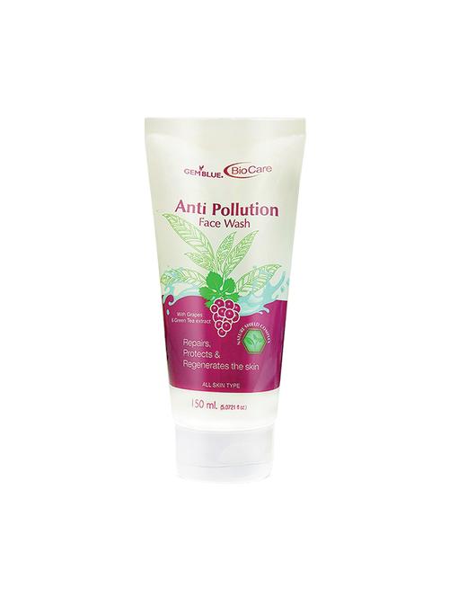 gemblue biocare anti pollution face wash 150ml - 17092558 - Standard Image - 1