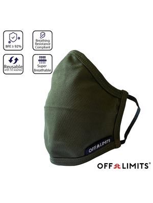 green 110 poly fabric antipollution men mask - 17092566 - Standard Image - 3