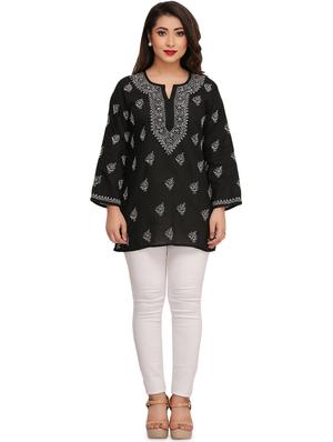chikankari straight kurti - 17092957 - Standard Image - 4