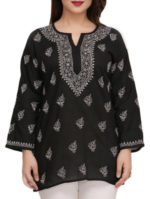 chikankari straight kurti - 17092957 - Standard Image - 5