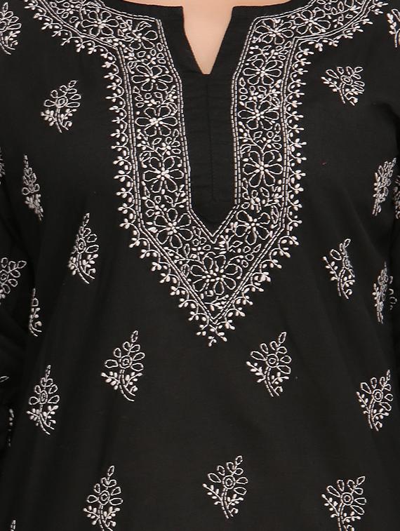 chikankari straight kurti - 17092957 - Zoom Image - 6
