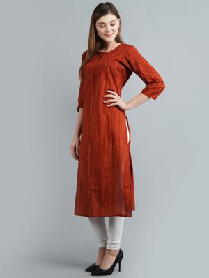 printed straight kurta - 17094158 - Standard Image - 2