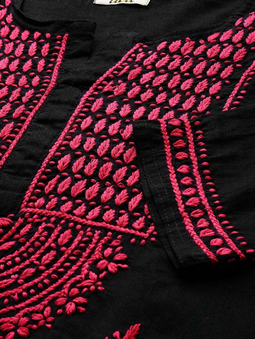 chikankari straight kurti - 17094443 - Zoom Image - 5