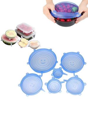 silicon lids for containers, stretchable silicone lids and cover (set of 5) - 17094448 - Standard Image - 2