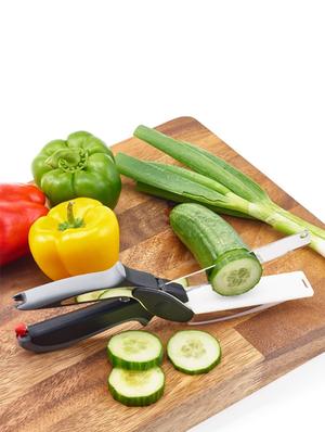 palaki original clever cutter - 3 in 1 superior quality kitchen knife with spring action - comes with locking hinge - 17094450 - Standard Image - 2