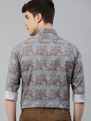multi colored printed formal shirt - 17094526 - Standard Image - 3