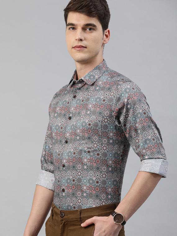 multi colored printed formal shirt - 17094526 - Zoom Image - 2