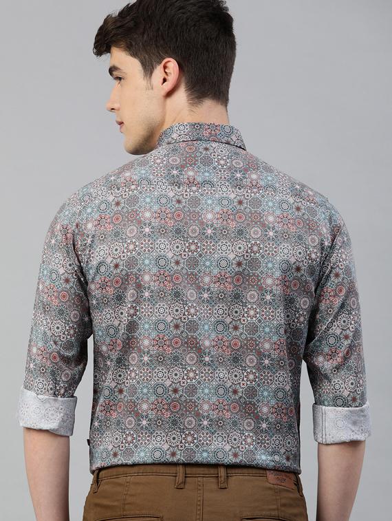 multi colored printed formal shirt - 17094526 - Zoom Image - 3