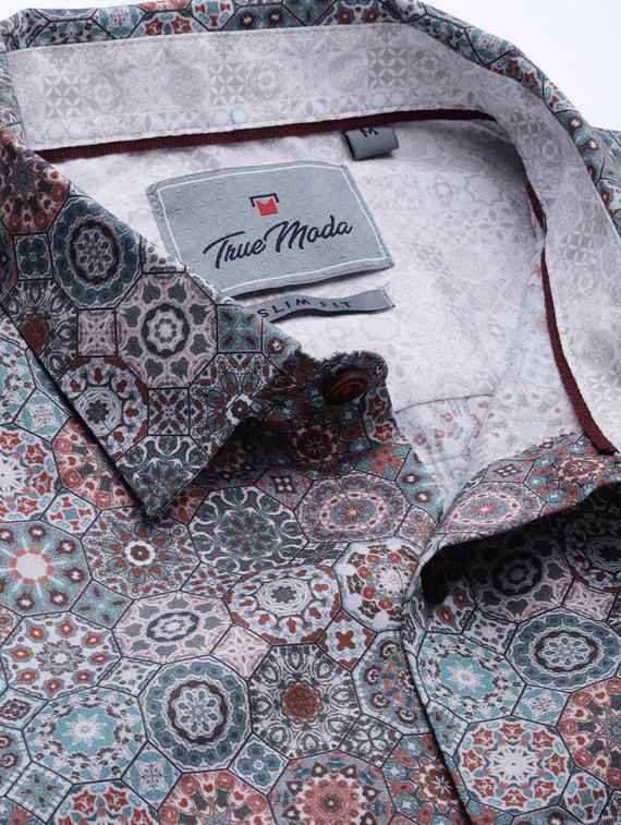 multi colored printed formal shirt - 17094526 - Zoom Image - 5