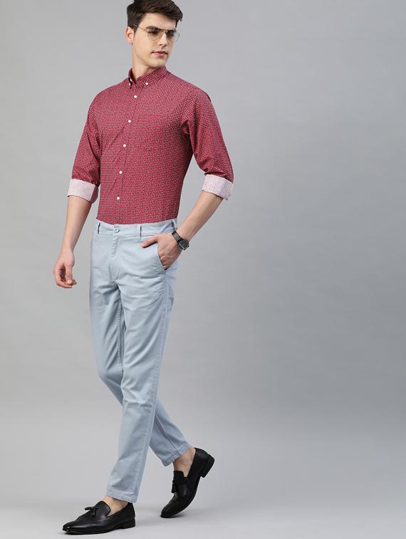red printed casual shirt - 17094561 - Zoom Image - 3