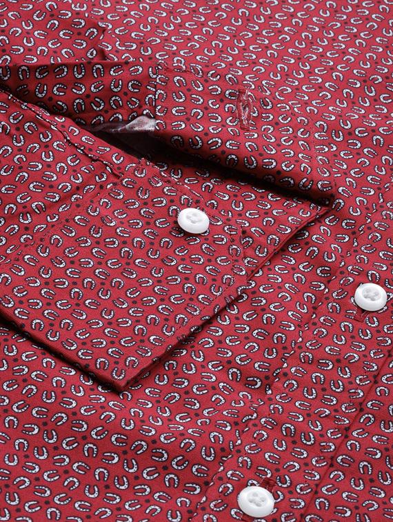 red printed casual shirt - 17094561 - Zoom Image - 5