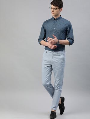 grey printed casual shirt - 17094562 - Standard Image - 4