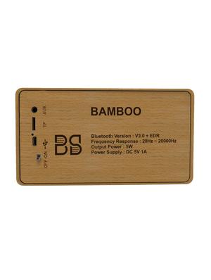 boomslang portable bamboo wood bluetooth speaker with hd mic and antique transistor look and in built fm tuner - 17094623 - Standard Image - 4