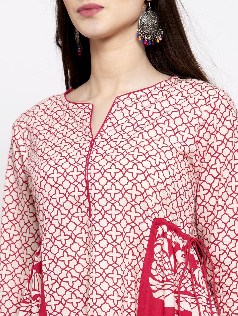 notch neck printed tunic - 17095461 - Zoom Image - 6