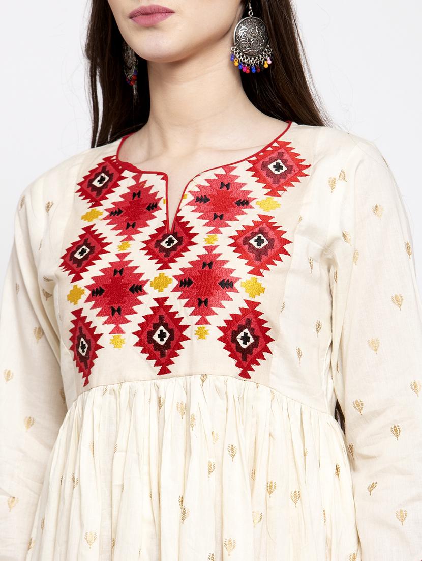 white cotton regular tunic - 17095467 - Zoom Image - 6