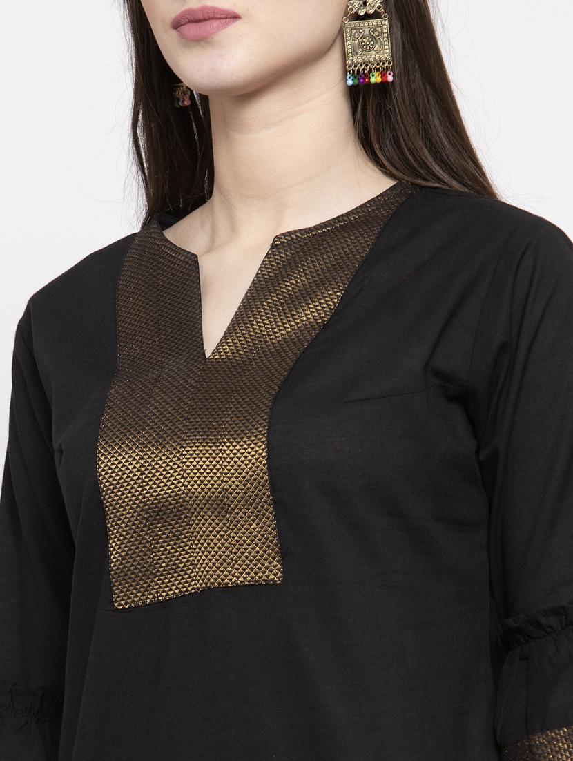 black cotton regular tunic - 17095468 - Zoom Image - 6