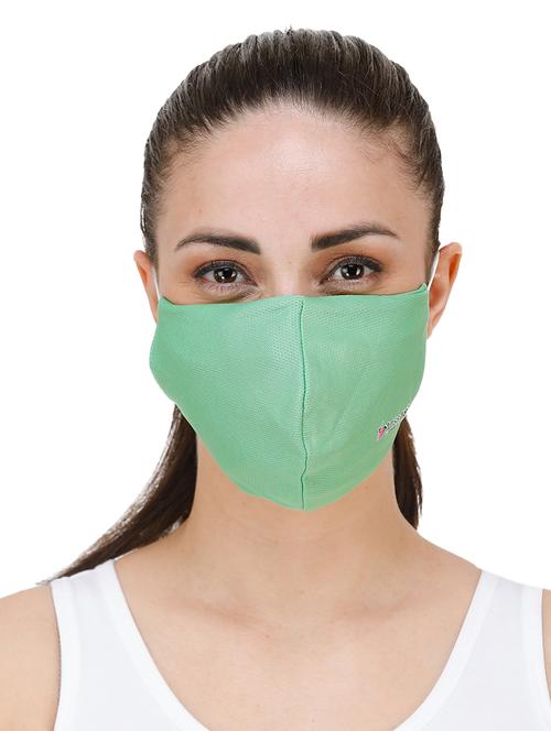 green cotton anti-pollution women mask (pack of 2) - 17095793 - Standard Image - 1