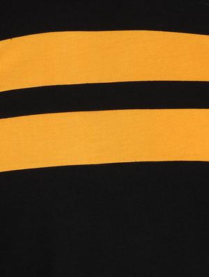 black color block cut & sew t-shirt - 17095814 - Standard Image - 5