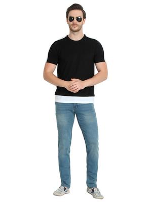 black cotton tshirt - 17095816 - Standard Image - 4