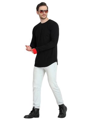 black cotton tshirt - 17095819 - Standard Image - 4