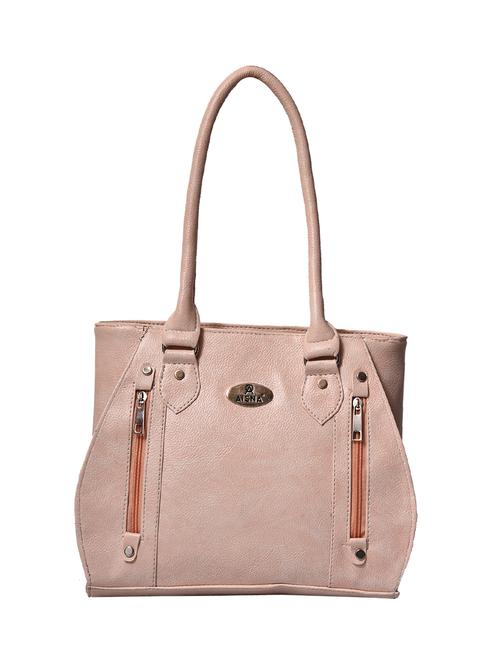 pink leatherette (pu) regular handbag - 17095824 - Standard Image - 1