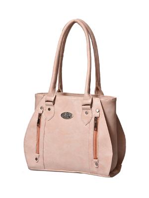 pink leatherette (pu) regular handbag - 17095824 - Standard Image - 4