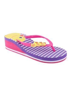 purple toe separator flip flops - 17095902 - Standard Image - 2