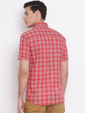 red checkered casual shirt - 17095953 - Standard Image - 3