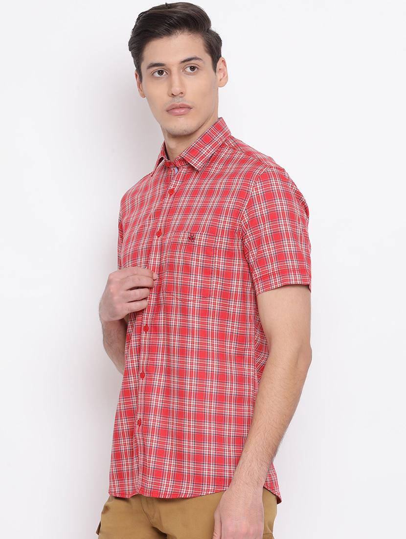 red checkered casual shirt - 17095953 - Zoom Image - 2