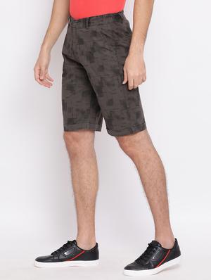 grey printed bermuda shorts - 17095980 - Standard Image - 2