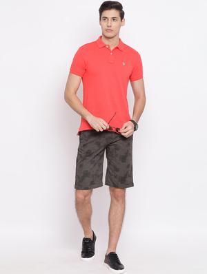 grey printed bermuda shorts - 17095980 - Standard Image - 4