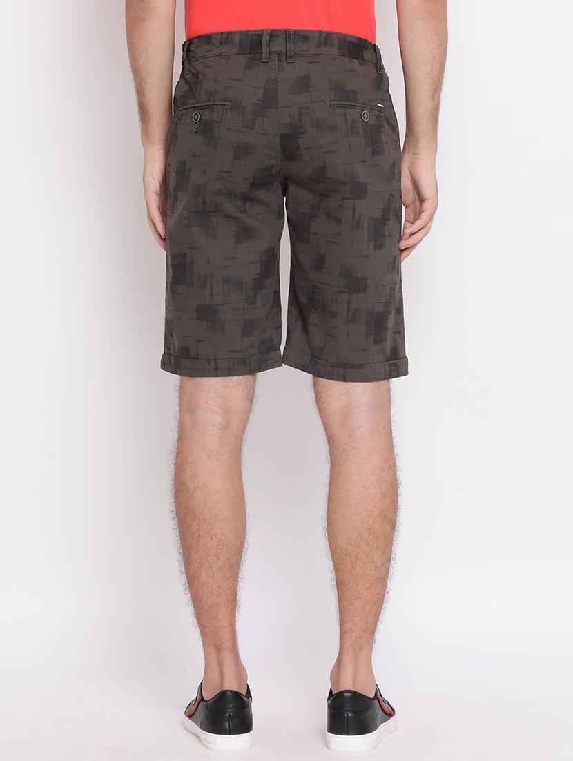 grey printed bermuda shorts - 17095980 - Zoom Image - 3