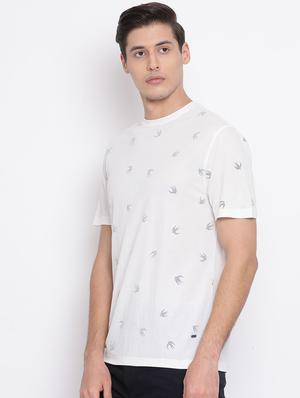 white all over print t-shirt - 17096004 - Standard Image - 2