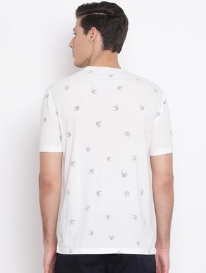 white all over print t-shirt - 17096004 - Standard Image - 3
