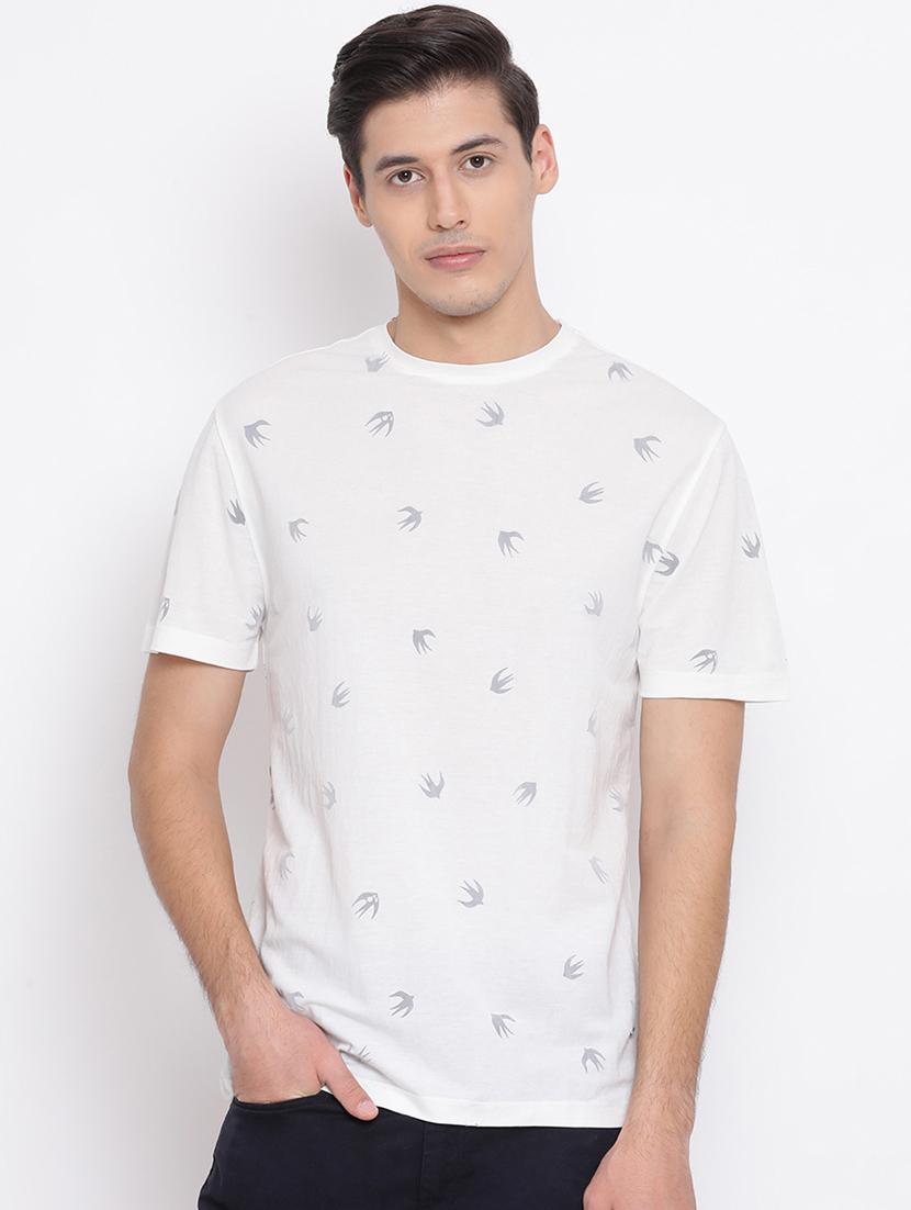 white all over print t-shirt - 17096004 - Zoom Image - 1