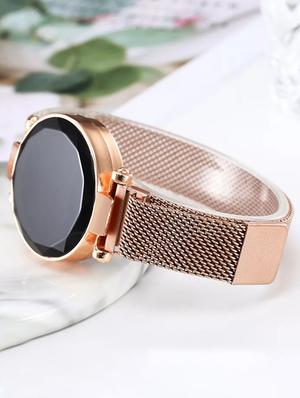 farp digital golden colour magnet belt stainless steel womens and ladies watch - 17096113 - Standard Image - 2