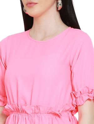 frill detail peplum top - 17096120 - Standard Image - 5