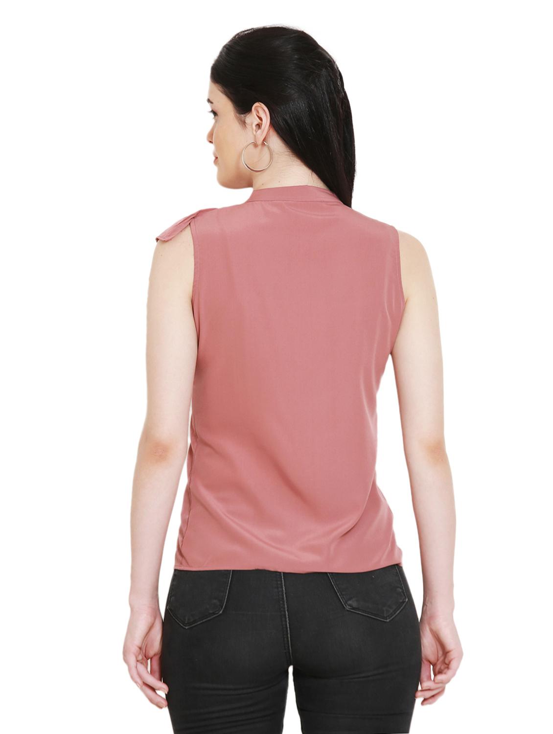 frill detail sleeveless shirt - 17096139 - Zoom Image - 3
