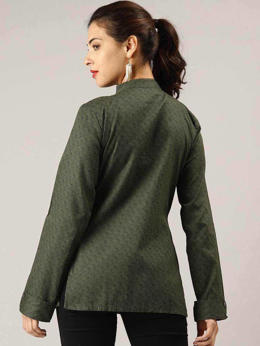 button detail a-line top - 17096313 - Zoom Image - 3