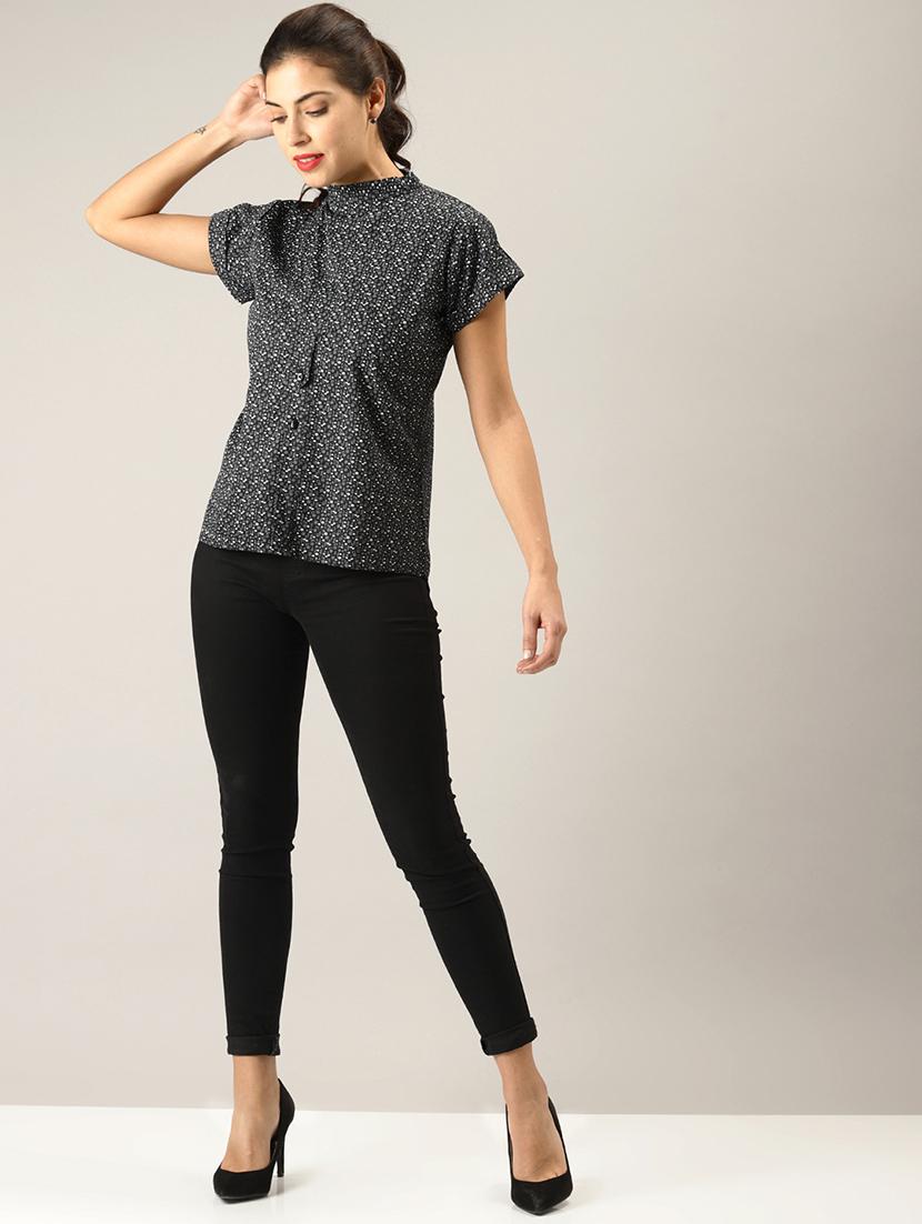 button-up back printed top - 17096317 - Zoom Image - 4