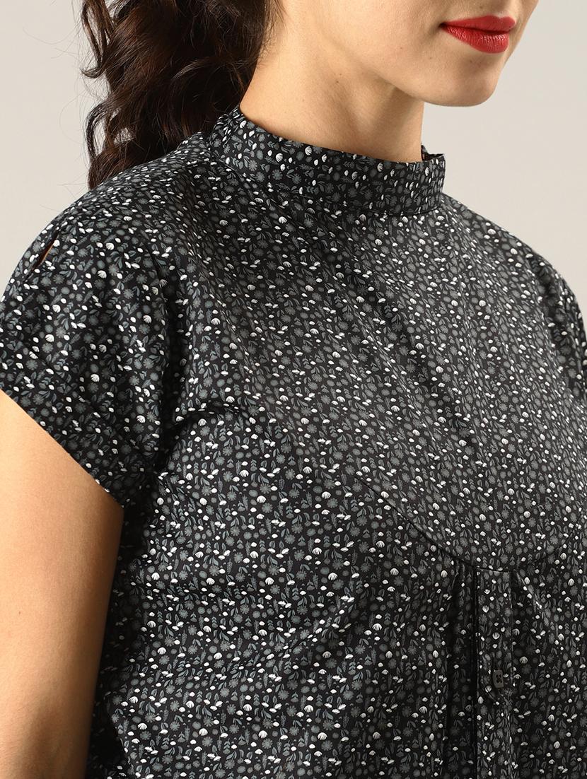 button-up back printed top - 17096317 - Zoom Image - 5