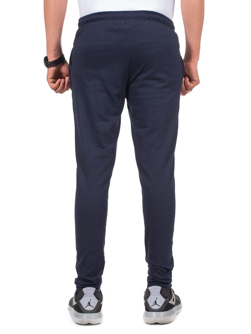 navy blue printed full length track pant - 17096598 - Zoom Image - 3