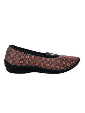 brown fabric slip on ballerina - 17096730 - Standard Image - 2