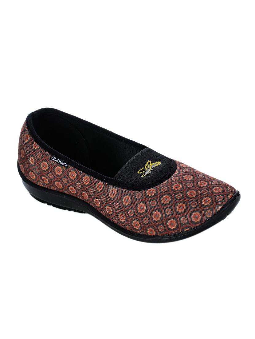 brown fabric slip on ballerina - 17096730 - Zoom Image - 1