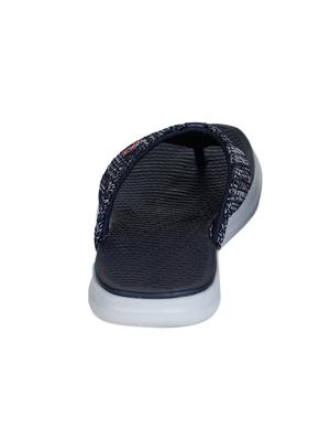 navy blue textured toe separator slippers - 17096966 - Standard Image - 3
