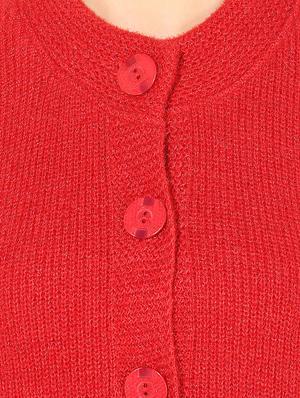 button down wool cardigan - 17097710 - Standard Image - 5